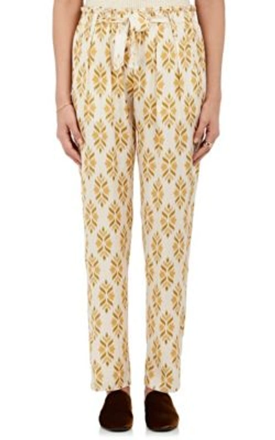 Giada Forte Neat Silk Paperbag-waist Pants