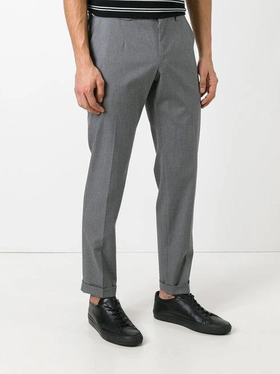 Shop Dolce & Gabbana Tailored Trousers In Grey