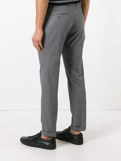 Shop Dolce & Gabbana Tailored Trousers In Grey