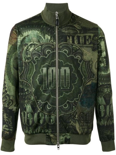 Givenchy Dollar-print Bomber Jacket In Green