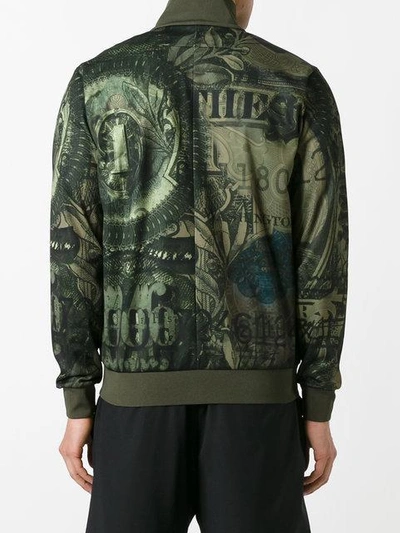 Shop Givenchy Dollar Print Bomber Jacket - Green