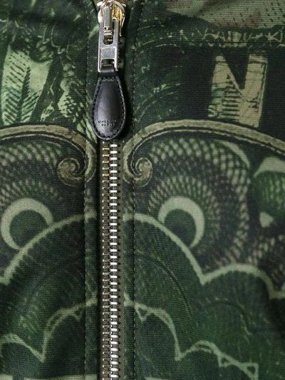 Shop Givenchy Dollar Print Bomber Jacket - Green