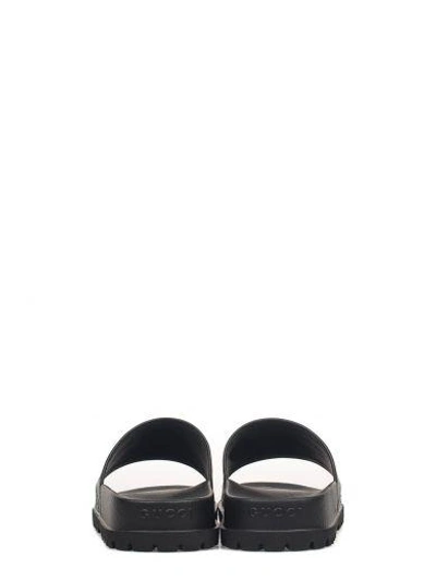 Shop Gucci Black Ssima Sandal