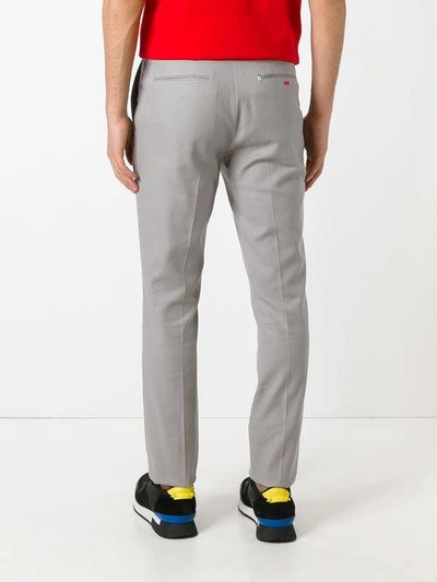Shop Fendi Tailored Trousers In Grey