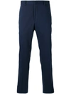 FENDI FENDI EMBROIDERED FACE TAILORED TROUSERS - BLUE,FB0366OLU11918942