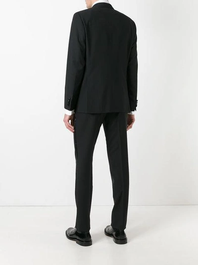 Shop Kiton Single Breasted Suit In Black