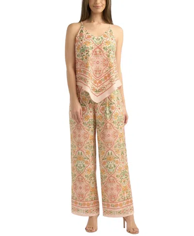 Bcx Juniors' Wide-leg Pull-on Pants In Multi