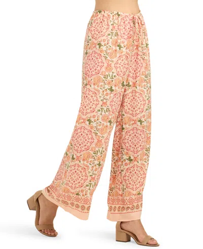 Bcx Juniors' Wide-leg Pull-on Pants In Multi