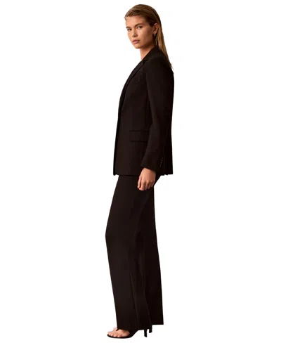 Calvin Klein Petite High-rise Pull-on Bootcut Pants In Multi