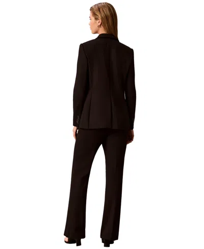 Calvin Klein Petite High-rise Pull-on Bootcut Pants In Multi