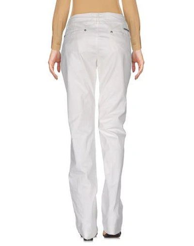 Shop Love Moschino Casual Pants In White