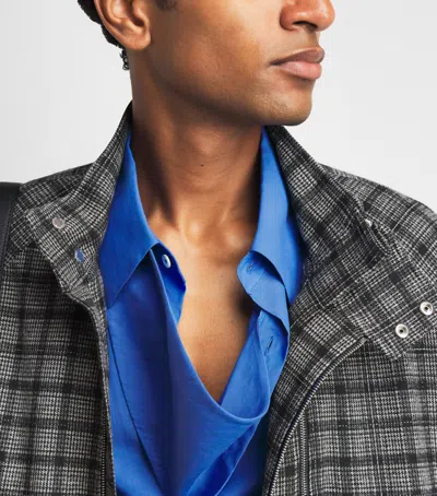 System Triangular Panel Shirt In Blue