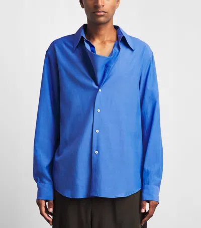 System Triangular Panel Shirt In Blue