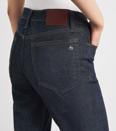 Rag & Bone Peyton Mid-rise Bootcut Jeans In Blue