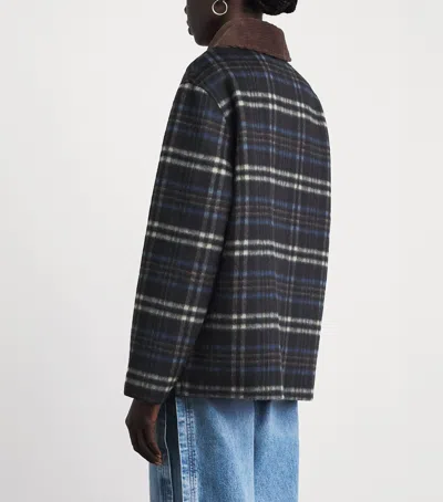 Claudie Pierlot Checked Wool Blend Coat