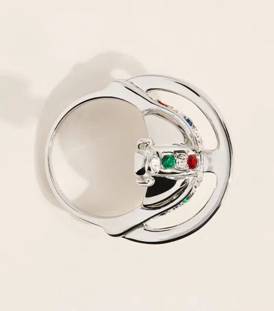 Vivienne Westwood Solid Orb Ring In Silver