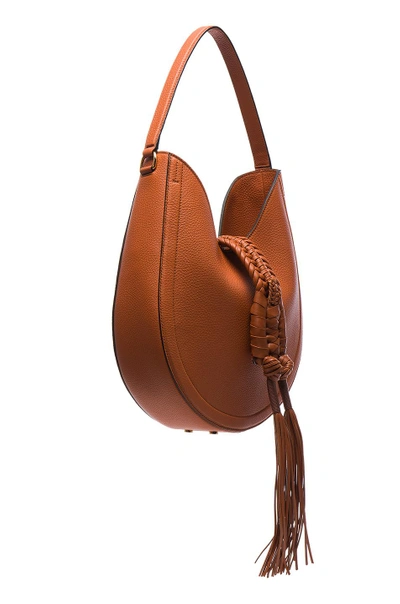 Shop Altuzarra Ghianda Hobo Knot Small Bag In Caramel