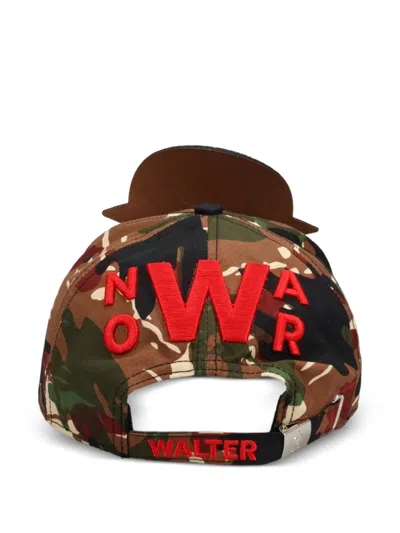 Walter Van Beirendonck 카무플라주 패턴 베이스볼 캡 In Multi
