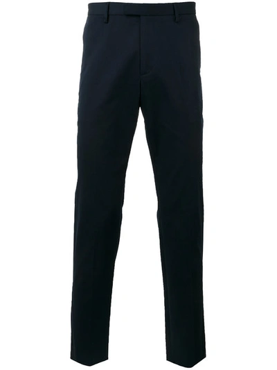 Shop Gucci Straight-leg Trousers In Blue