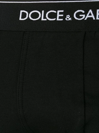 Shop Dolce & Gabbana Logo Waistband Boxers In Black
