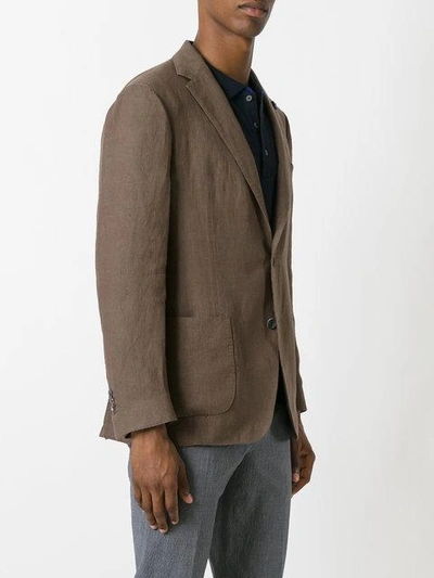 Shop Lardini Casual Blazer In Brown