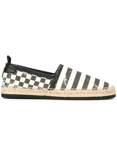 Marc Jacobs Stripe And Check Espadrilles