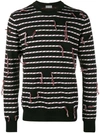 Dior Frayed Stripe Sweater