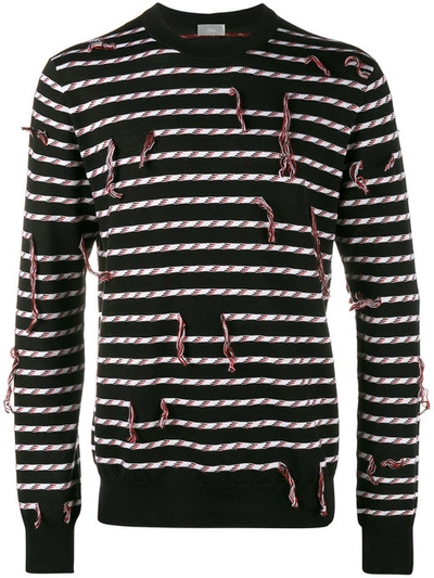 Dior Frayed Stripe Sweater