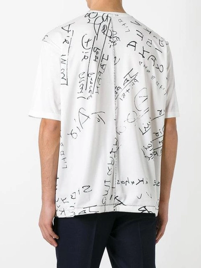 Shop Issey Miyake Lettering Print T In White