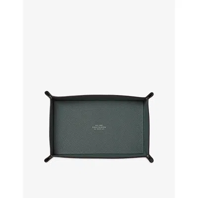 Smythson Small Rectangular Leather Trinket Tray