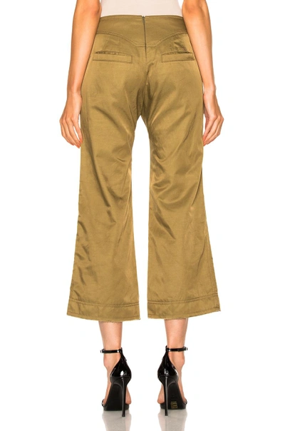Shop Marissa Webb Parker Cropped Pant In Olive