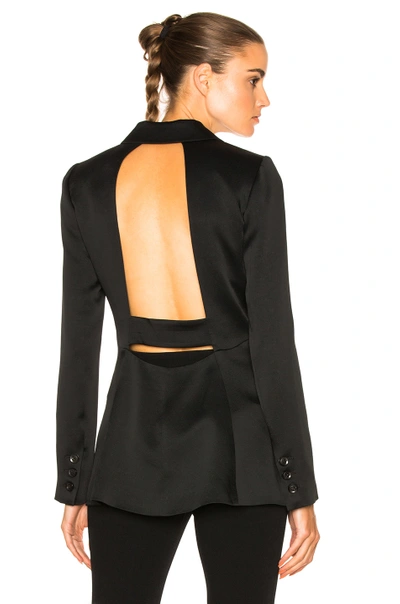 Marissa Webb Lois Open Back Blazer In Black