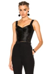 Dolce & Gabbana Lace Detail Bustier Top In Black