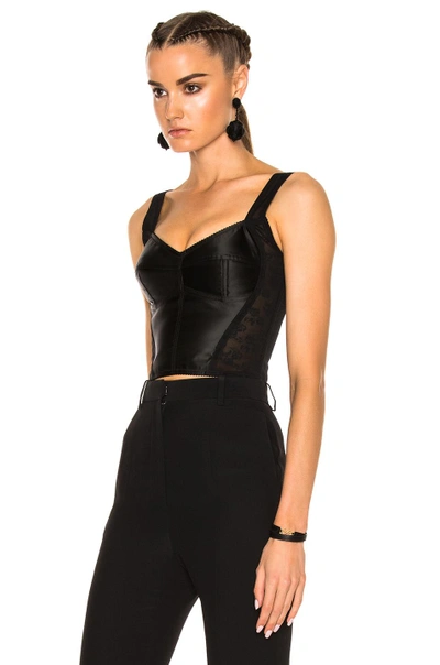 Shop Dolce & Gabbana Bustier In Black