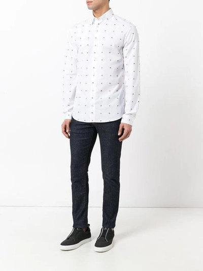 Shop Mcq By Alexander Mcqueen Mcq Alexander Mcqueen Birds Print Shirt - White