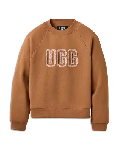 Ugg Logo Sweatshirt In Brown