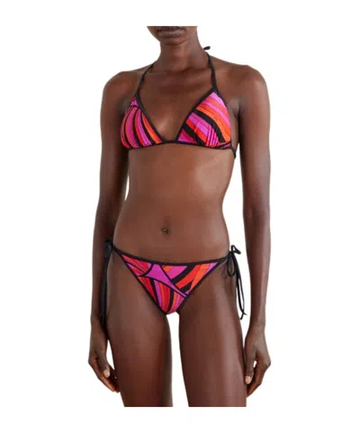 Pucci Printed Bikini Top In Multi