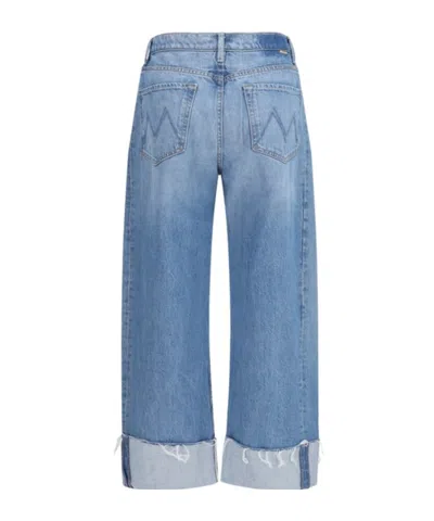 Mother High-rise Wide-leg Jeans In Blue