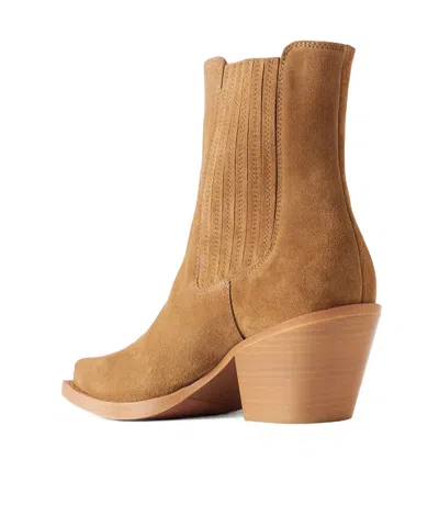 Paris Texas Solid Color Suede Ankle Boots In Brown