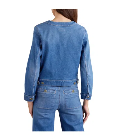 Mother Denim Jacket In Blue