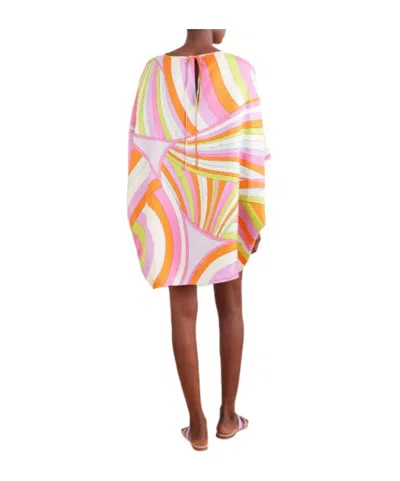 Pucci Printed Silk-twill Kaftan In Multi