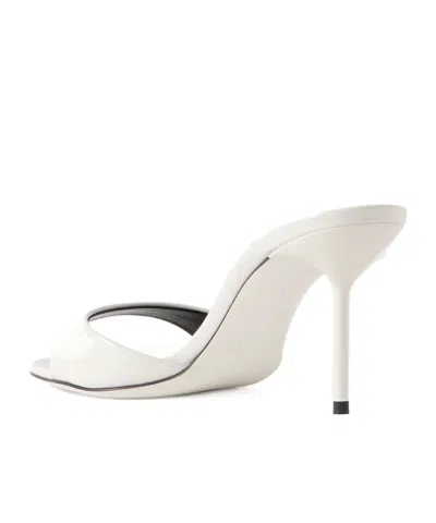 Paris Texas Patent-leather Mules In White