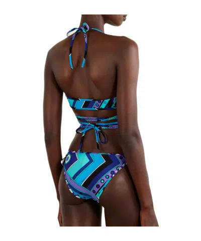 Pucci Printed Bikini Briefs In Blue
