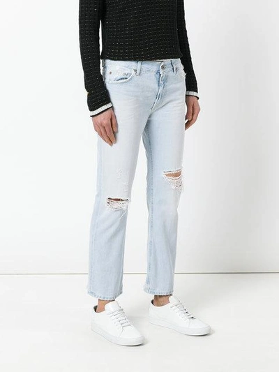 Shop Dondup Distressed Cropped Jeans
