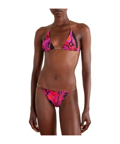Pucci Printed Bikini Briefs In Pink