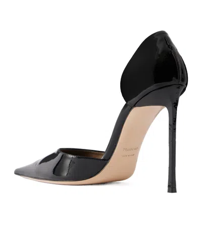 Tom Ford Solid Color Leather Pumps In Black
