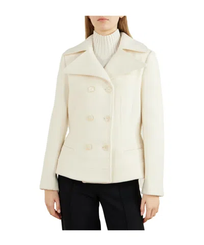 Proenza Schouler Romane Double-breasted Wool-blend Jacket In Neutral