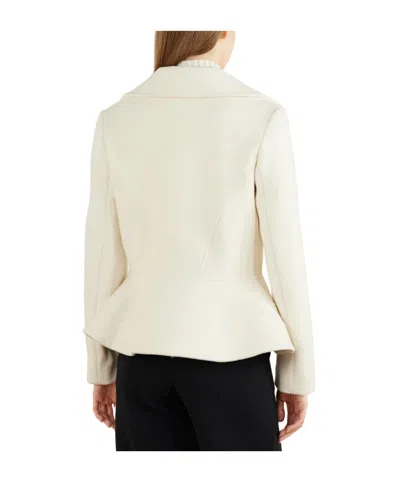 Proenza Schouler Romane Double-breasted Wool-blend Jacket In Neutral