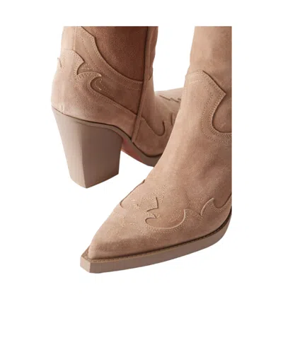 Paris Texas Solid Color Suede Knee-high Boots In Multi