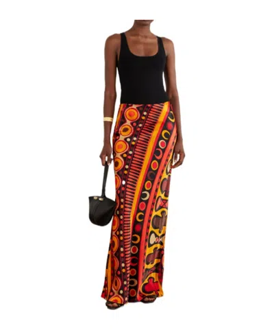 Pucci Printed Tulle Maxi Skirt In Multi
